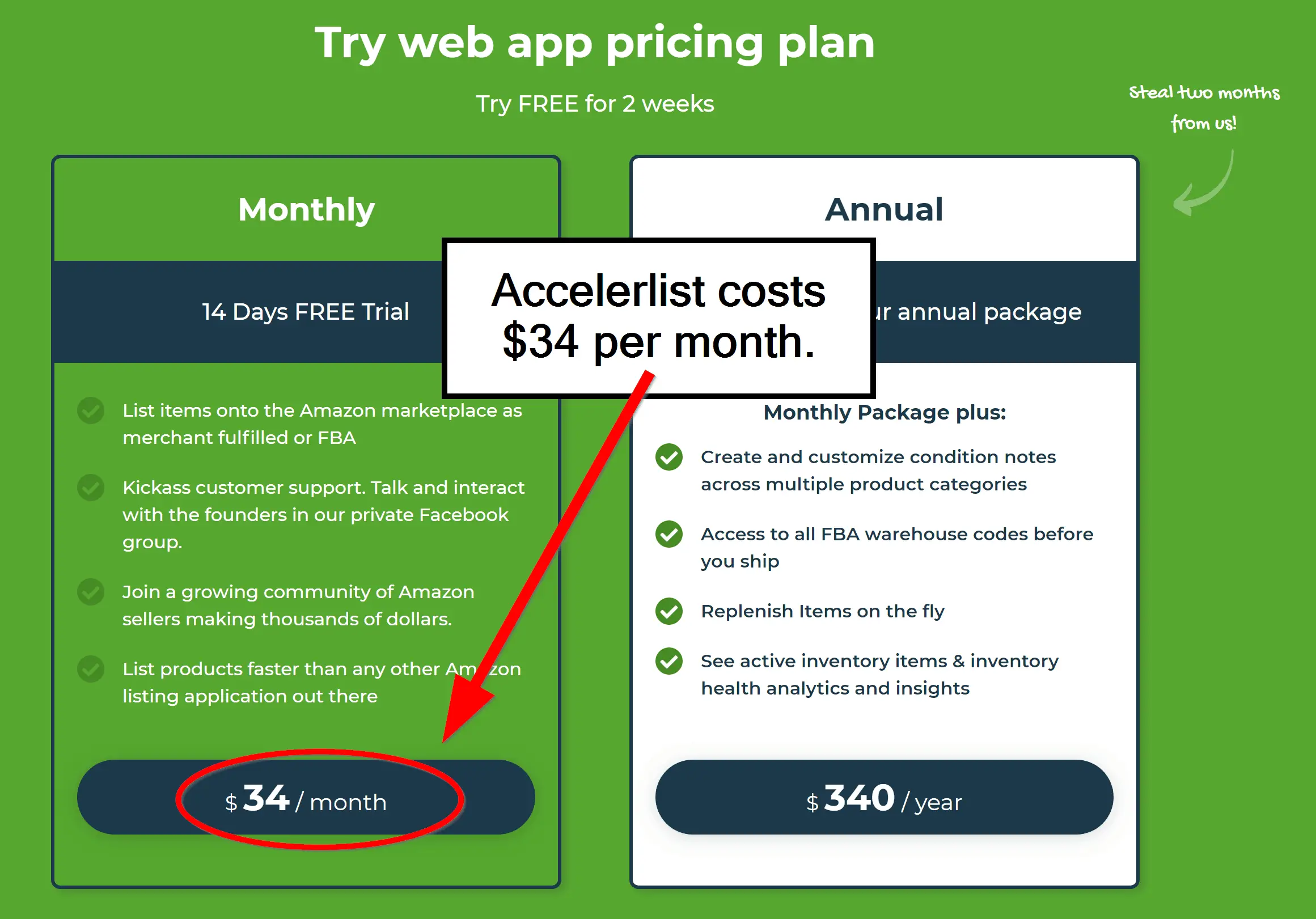 Accelerlist Cost