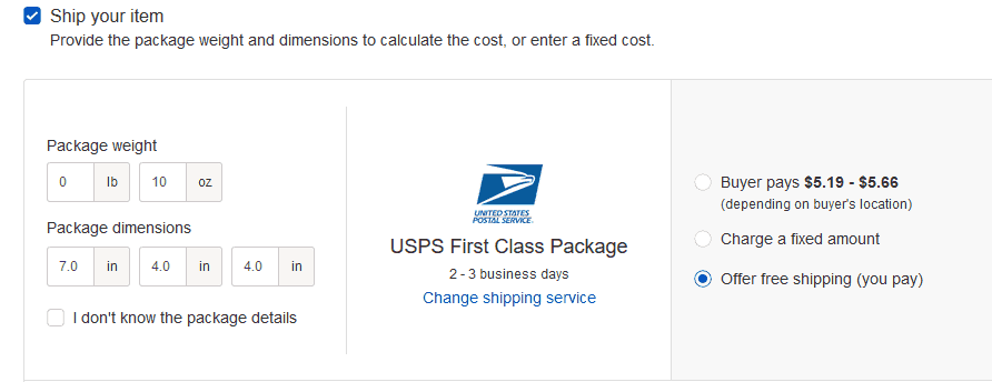 data science ebay shipping