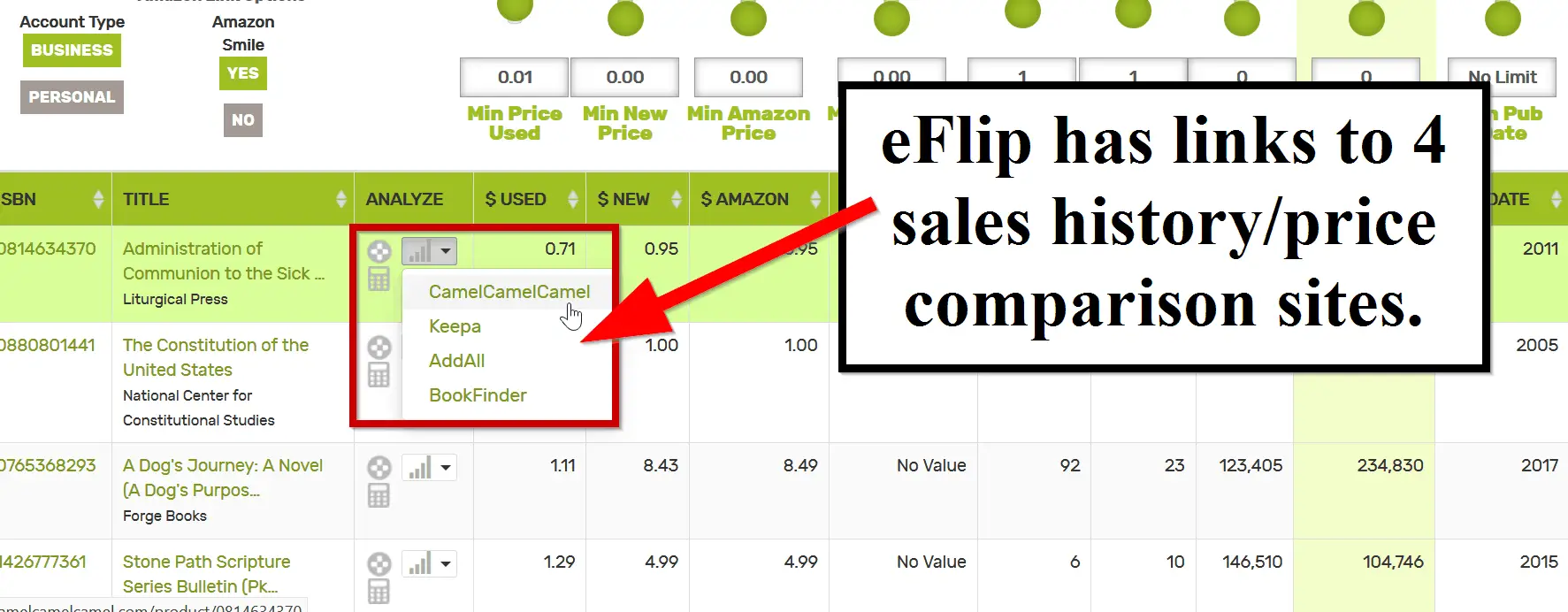 eFlip 4 Comparison Sites